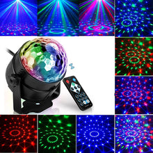 Load image into Gallery viewer, 7 Color Strobe Led Disco Ball 3W Sound Control Laser Projector RGB Stage Light