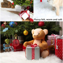 Load image into Gallery viewer, White Plush Christmas Tree Skirts Fur Carpet Merry Christmas Decoration