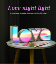 Load image into Gallery viewer, LOVE Letter Modeling LED Night Lights Warmth Room Lamp