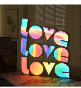 LOVE Letter Modeling LED Night Lights Warmth Room Lamp