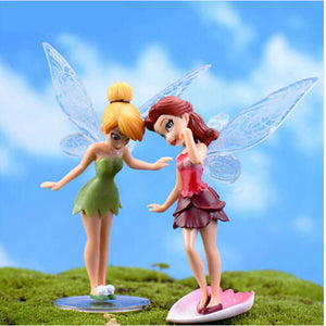 6Pcs Flower Fairy Pixie Fly Wing Family Miniature Artificial Garden Ornament