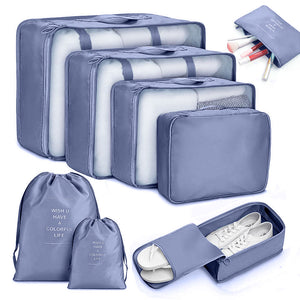 8pcs Travel Home Clothes Quilt Blanket Storage Bag Set