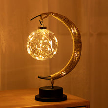 Load image into Gallery viewer, USB LED Moon Sepak Takraw Lamp Handmade Sleeping Lantern Light