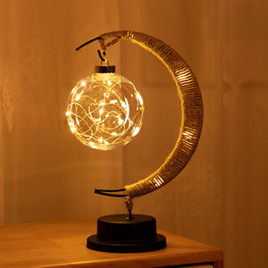 USB LED Moon Sepak Takraw Lamp Handmade Sleeping Lantern Light