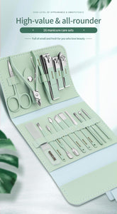 16pc Nail Clippers Set Nail Manicure Tool