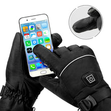 Load image into Gallery viewer, Waterproof Heated Guantes Moto Touch Screen Battery Powered Gloves