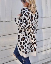 Load image into Gallery viewer, Women&#39;S Long Sleeve Sweaters Long Leopard Cardigan