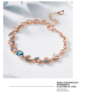 Women Gold Bracelet Jewellery Embellished with crystals from Swarovski