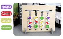 Load image into Gallery viewer, Colors and Fruits Double Sided Matching Game Kids Educational Toys