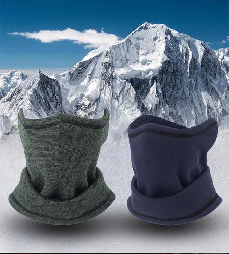 Winter Fleece Headband Neck Gaiter Tube Warmer Face Cover Scarf