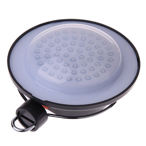 60 LED Ultra Bright Outdoor Camping Lamp Tent Light With Lampshade Circle ABS Rechargeable Lamp