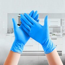 Load image into Gallery viewer, 100PCS Black Disposable Gloves Latex Dishwashing/Kitchen/Medical Gloves