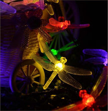Load image into Gallery viewer, 20/30 LED 8 Modes Solar Dragonfly Fairy String Lights