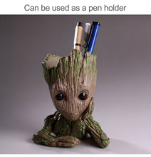 Load image into Gallery viewer, Baby Groot Flower Pot Creative Pen Holder Garden Flower Planter Pot