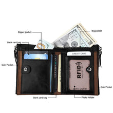 Load image into Gallery viewer, Mens&#39; RFID Faux Leather Wallets