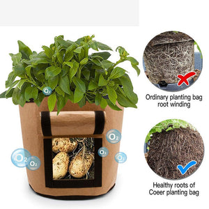 Nonwoven Cloth Pot Gardening Vegetable Potato Planter Bag