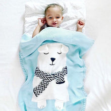 Load image into Gallery viewer, Rabbit Fox Knitted Baby Cartoon Animal Blanket