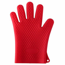 Load image into Gallery viewer, Silicone Oven Kitchen Glove Heat Resistant Thick Cooking BBQ Grill Glove