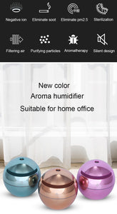 130ML 7 Color LED Light Ultrasonic Humidifier Aroma Essential Steam Diffuser Home Office USB Charging