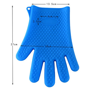 Silicone Oven Kitchen Glove Heat Resistant Thick Cooking BBQ Grill Glove