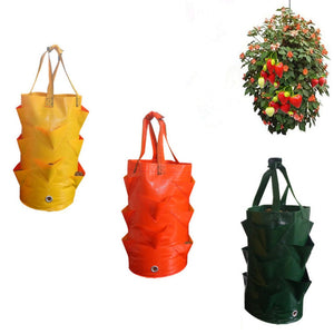 Strawberry Planting Growing Bag 3 Gallons Multi-mouth Container Bags Grow Planter