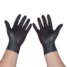 Load image into Gallery viewer, 100PCS Black Disposable Gloves Latex Dishwashing/Kitchen/Medical Gloves