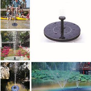 Mini Solar Power Water Fountain Garden Pool Pond 30-45cm Outdoor Solar Panel Water Fountain