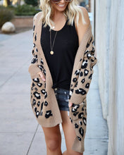 Load image into Gallery viewer, Women&#39;S Long Sleeve Sweaters Long Leopard Cardigan