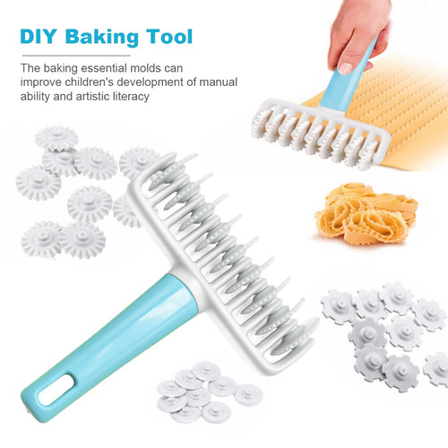 37PCS Roller Rolling Pin DIY Cake Cutting Knife Baking Tool Set Roller Rolling Pin Cake Plastic Mold