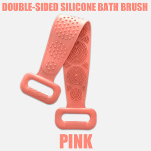 Silicone Back Scrubber Body Exfoliating Massage For Shower Strap