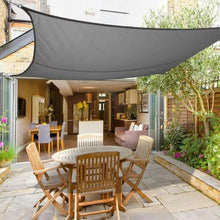 Load image into Gallery viewer, Waterproof 300D Gray Square Rectangle Shade Sail Garden Terrace Canopy Swimming Sun Shade