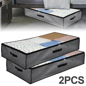 1/2 Pack Large Under Bed Thick Breathable Storage Boxes