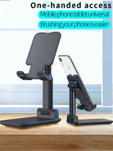 Load image into Gallery viewer, Metal Desktop Tablet Holder Foldable Extend Support Desk Mobile Phone Holder Stand