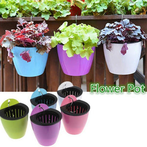 Self Watering Multi Color Hanging Planter with Hook