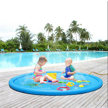 Load image into Gallery viewer, Kids Inflatable Water spray pad Round Water Splash Play Pool Playing Sprinkler Mat