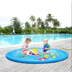 Kids Inflatable Water spray pad Round Water Splash Play Pool Playing Sprinkler Mat