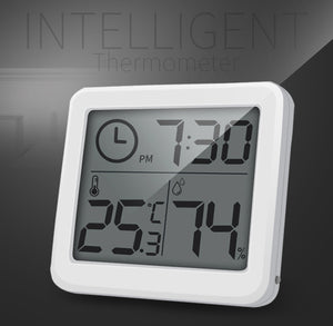 Ultra-thin Digital Temperature Humidity Table Clock Automatic Monitoring Large LCD Screen Desk Clock