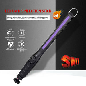 Portable UV Sterilizer Light Stick For Wand Home Hotel Handheld LED UV Lamp Cleaning Tool with 30 Light Beads