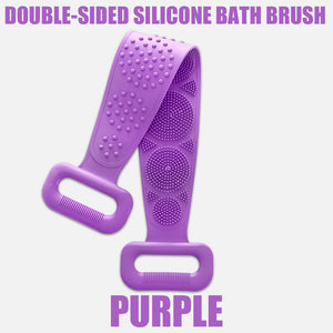 Silicone Back Scrubber Body Exfoliating Massage For Shower Strap