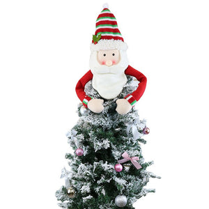 Christmas Tree Top Star Snowman Decorations Felt Christmas Tree Hat Pendant Decorations