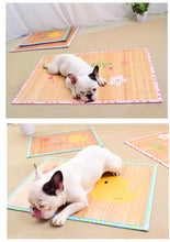 Load image into Gallery viewer, Pet Dog Mat Bamboo Mat Bite-resistant Dog Mat Summer Sleeping Cooling Mat