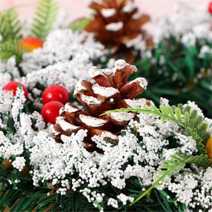 New Year 2021 Christmas Garland Wreath Pinecone Christmas Decorations