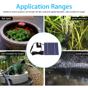 Solar Panel for Power Fountain Garden Water Pond Pump