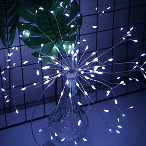 100/200 LED 8 Modes Dimmable Dandelion Firework Copper Lights
