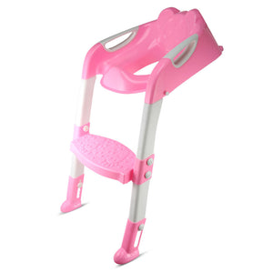 Baby Toddler Potty Toilet Trainer Seat Step Stool Ladder Adjustable Training Chair