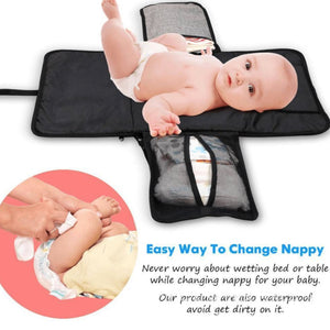 3 in 1 Waterproof Changing Pad Diaper Travel Multifunction Portable Baby Diaper Cover Mat