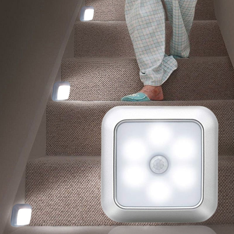 Smart Motion Sensor LED Night Lamp Battery Operated Pathway Night Light