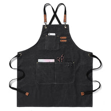 Load image into Gallery viewer, Thickened canvas Jean apron stain-resistant barista Kitchen restaurant work haircut apron
