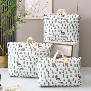 4sizes Foldable non-woven Printed Quilt Sorting AClothing Organizer Bags Storage Bag