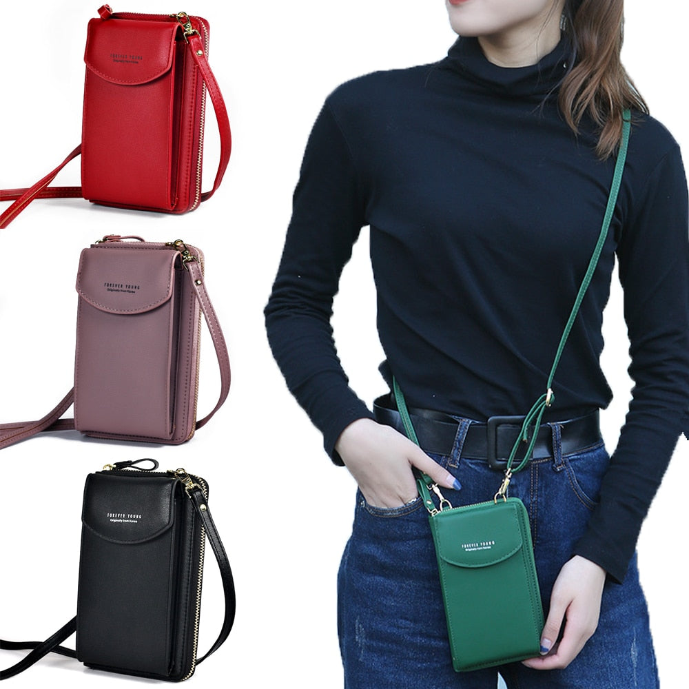 PU Luxury Handbags Womens Crossbody Bags Clutch Phone Wallet Shoulder Bag